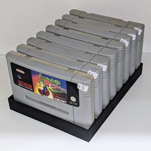 PAL スーパーファミコン レトロゲーム 収納ホルダー ラック ディスプレイスタンド トレイボックス SNES