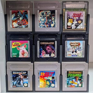 任天堂ゲームボーイ&カラー9レトロゲーム収納ホルダーラックディスプレイスタンド