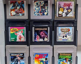 Nintendo Game Boy & Color 9 Retro Videospiel Fall Box Stand Display Lot Sammlung Patrone Aufbewahrungshalter Gitter Tablett Rack Turm