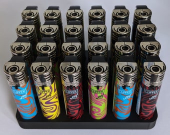 Clipper Lighter Grid 24 6x4 Display Stand Collection Case Holder