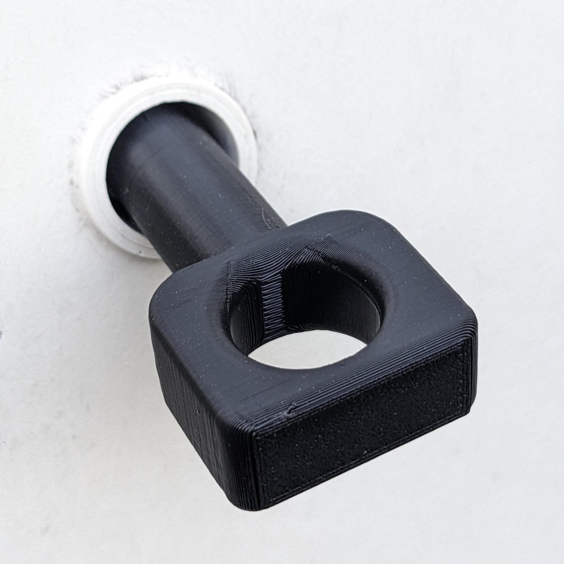 Llave Triangular De Metal Para Caja De Medidor De Gas - Pequeña, Robusta Y Con Anilla, Ideal Para Uso Doméstico