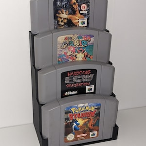 N64 任天堂 64 レトロゲーム 収納ホルダー ラック ディスプレイスタンド タワー