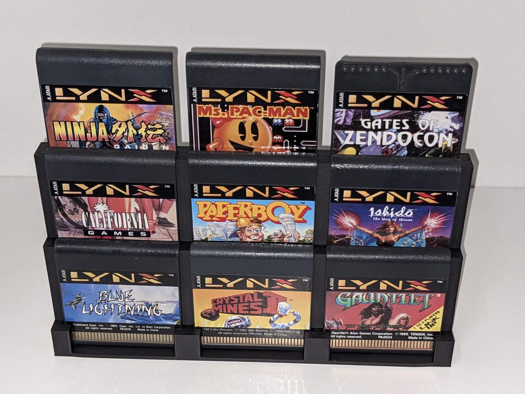 Atari Lynx 9 3x3 Tower Retro Game Storage Holder Rack Display Stand - Etsy