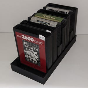 Atari 2600 8/16 レトロゲーム 収納ホルダー ラック ディスプレイスタンド トレイ ボックス ラック