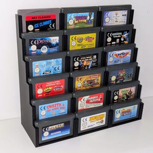 任天堂 ゲームボーイアドバンス GBA 18 レトロゲーム収納ホルダーラックディスプレイスタンド