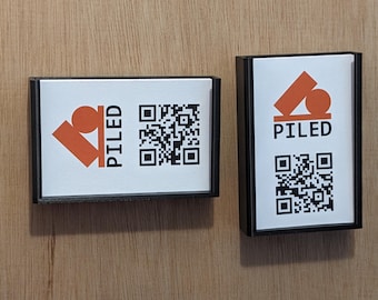 Business Card Wall holder stands portrait and landscape vertical and horizontal