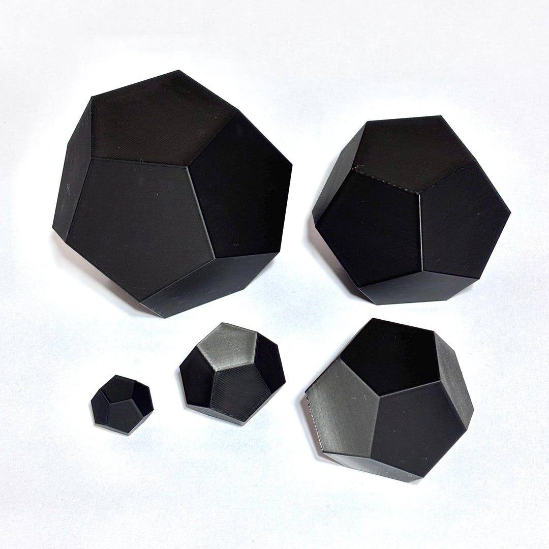 Dodecahedron Shape Model Platonic Solid Shape Geometric Ornament ...