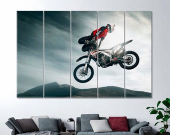 Motocross Canvas Art Etsy