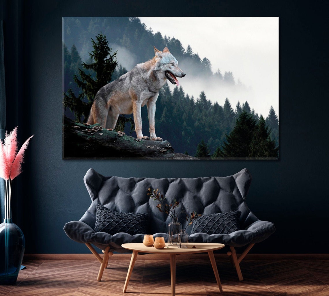 Wild Wolf Wall Art Grey Wolf Print Wolf Photography | Etsy