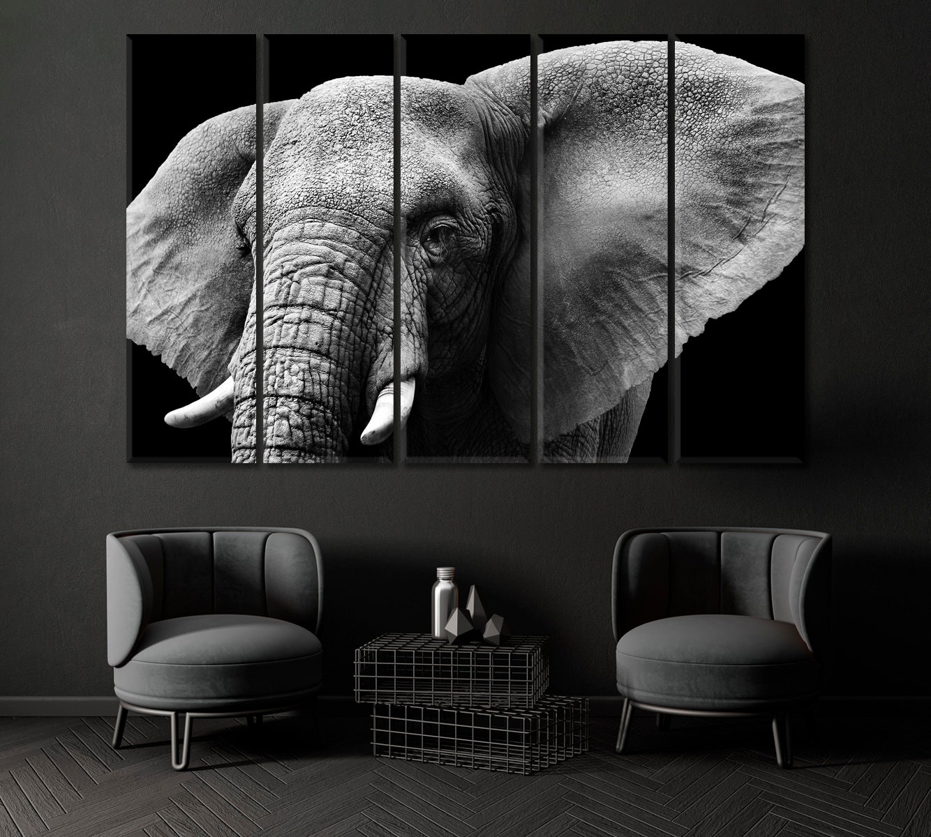 Elephant Wall Art Elephant Canvas Print Elephant Wall Art | Etsy