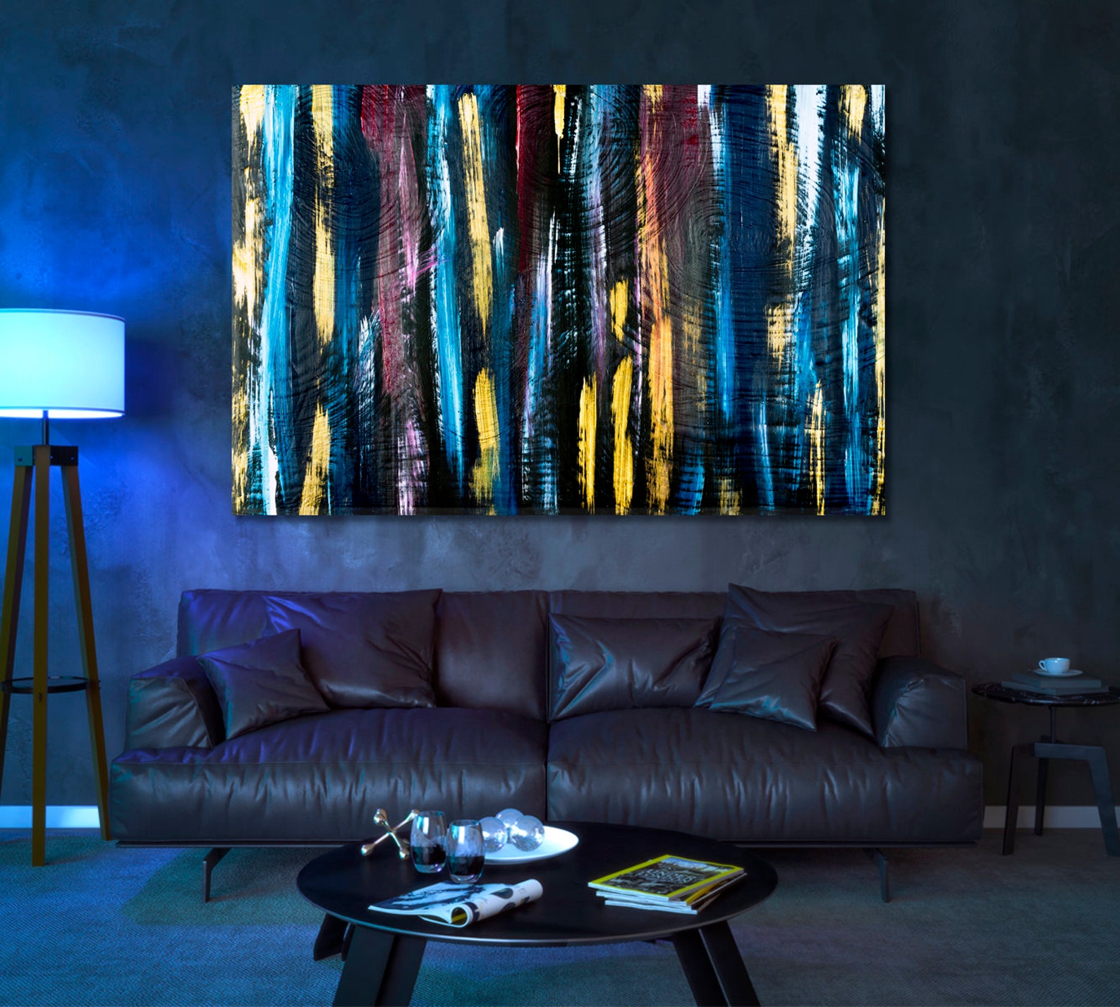 Abstract Contemporary Artwork Modern Home Decor Etsy