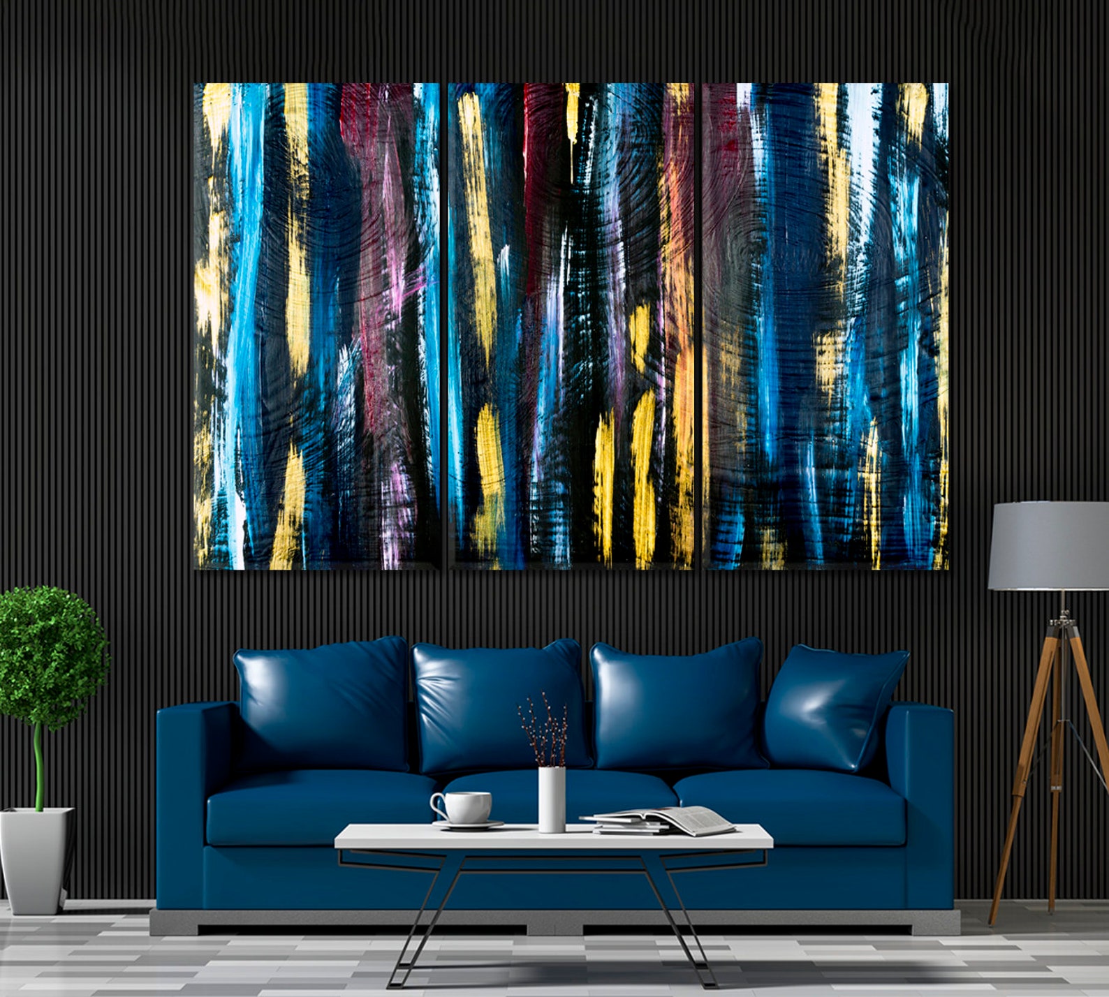 Abstract Contemporary Artwork Modern Home Decor Etsy