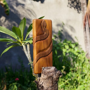 Sadhu board with hand engraved snake. Hand sharpened copper nails. yoga healing energy awakening. harmony. reflexology. boards with nails