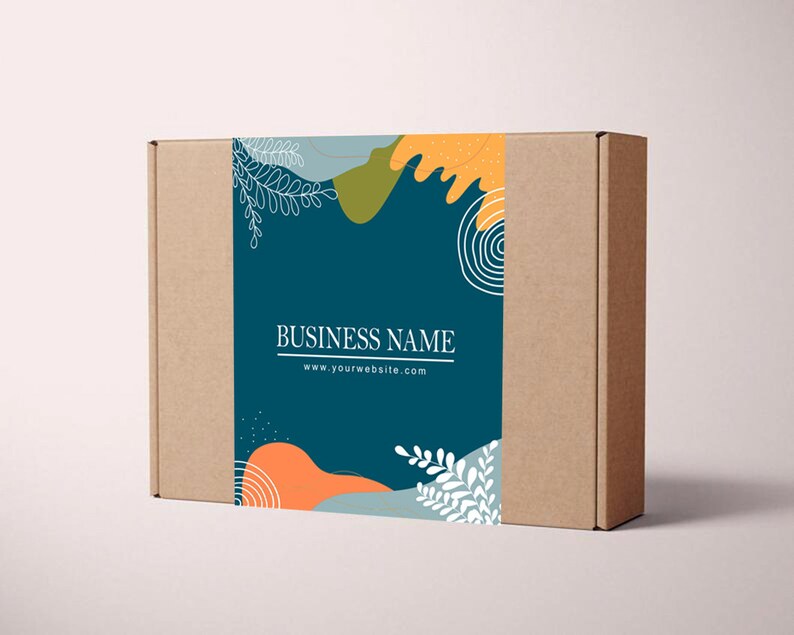 Blue Mailer Box Package Packaging Box Sleeves Printed Sleeve Etsy
