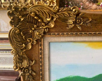Ornate Gold TV Frame | Antique Style Living Room Decor U88881NV