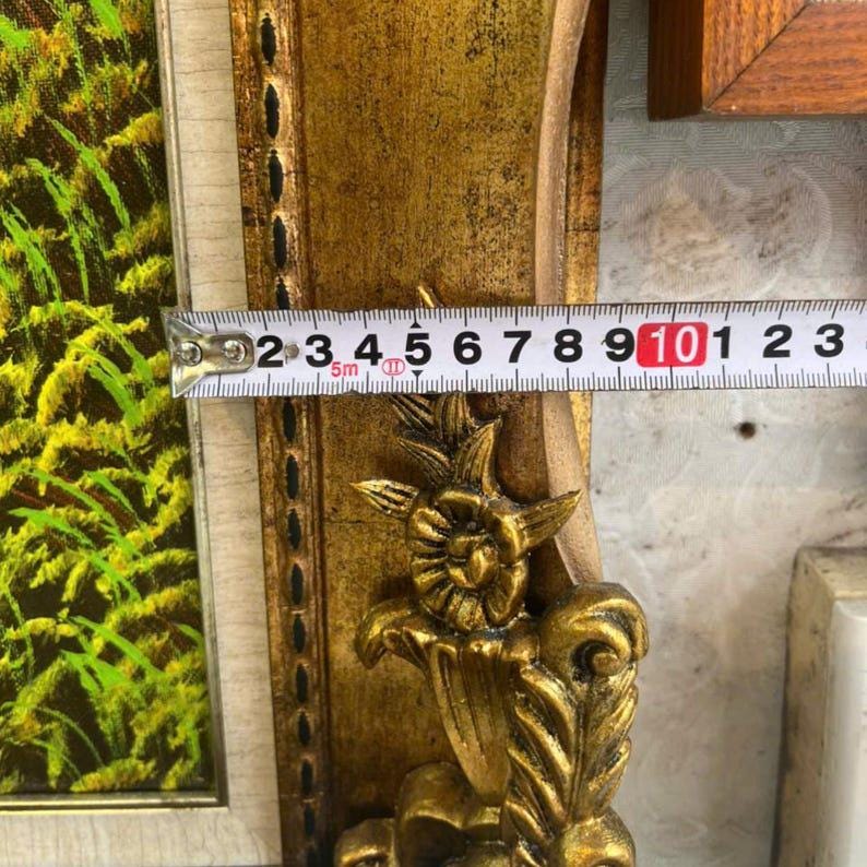 TV Frame | Ornate Gold Frame TV Cover | Antique Style TV Art Frame for Living Room Decor U88881NV image 6