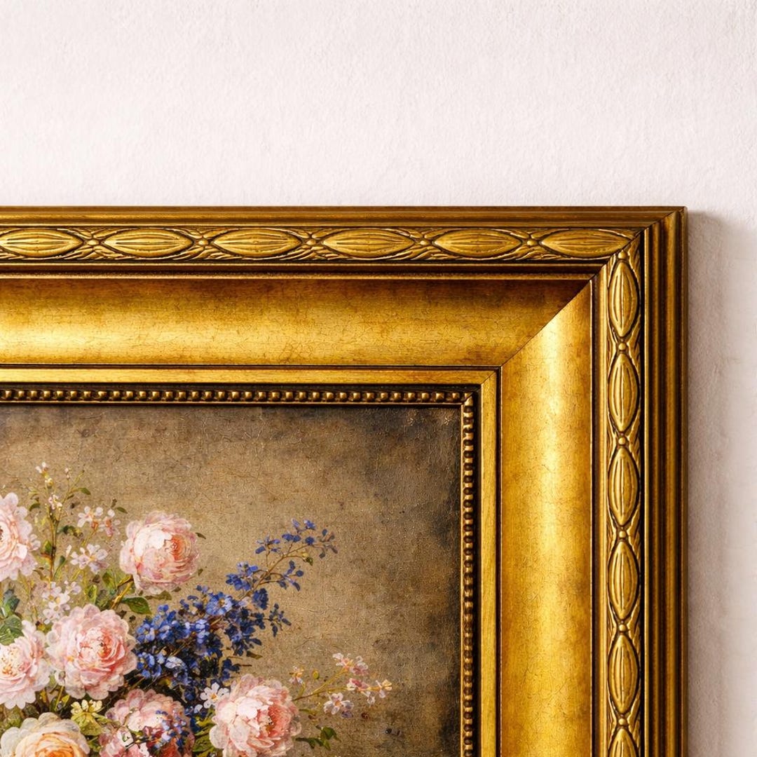 Custom Gold TV Frame | Antique Style, Vintage Finish, PS Molded ...