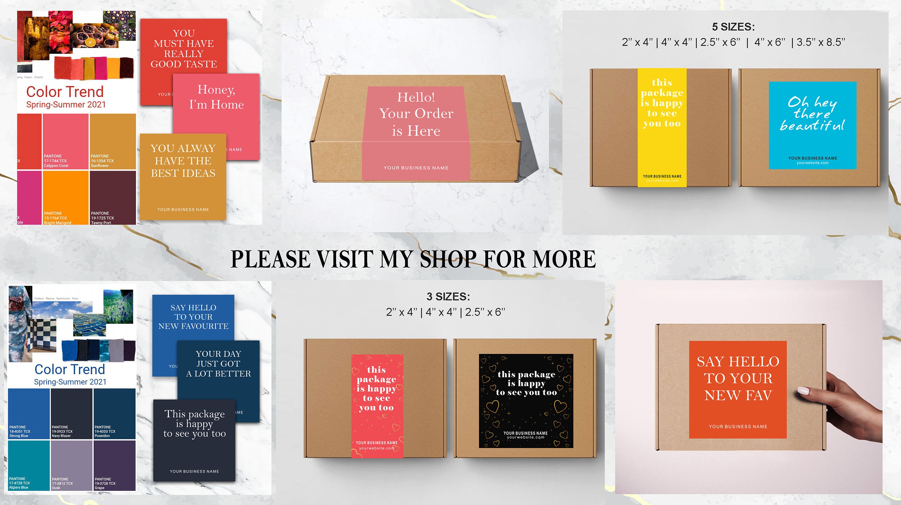 Editable Packaging Labels, Stickers for Packaging, Packaging Materials