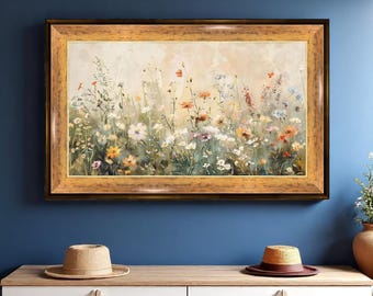 Samsung frame tv-rand, tv-frame op maat merk, houten tv-frame, frame tv-frames, handgemaakt tv-frame, rustiek honinghouten tv-frame L22811LM