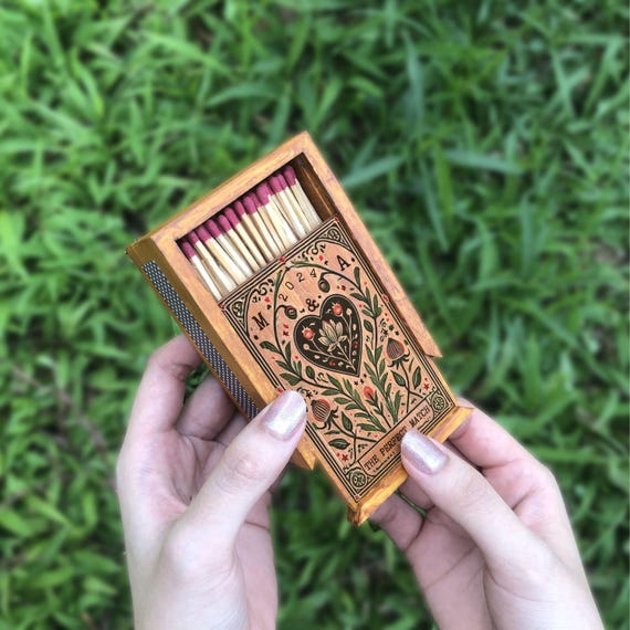 Custom Wooden Matchbox  for Couples, Personalized Couples Large Matchbox , Anniversary gift for Couples, Gift For HIm, Gift for Her U1111NL