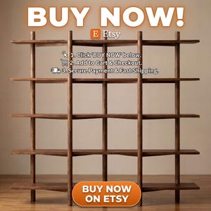 Solid Wood Scandinavian Shelf – 5-Tier Open Bookcase, Modern Home Display Stand U1113NZ image 13