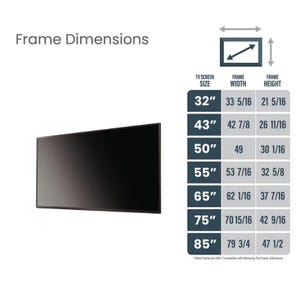 Moldura personalizada para TV LG | Moldura de madeira feita à mão para LG OLED e Qned | Capa decorativa para TV | Design elegante de moldura para TV 04 L2209NV imagem 10
