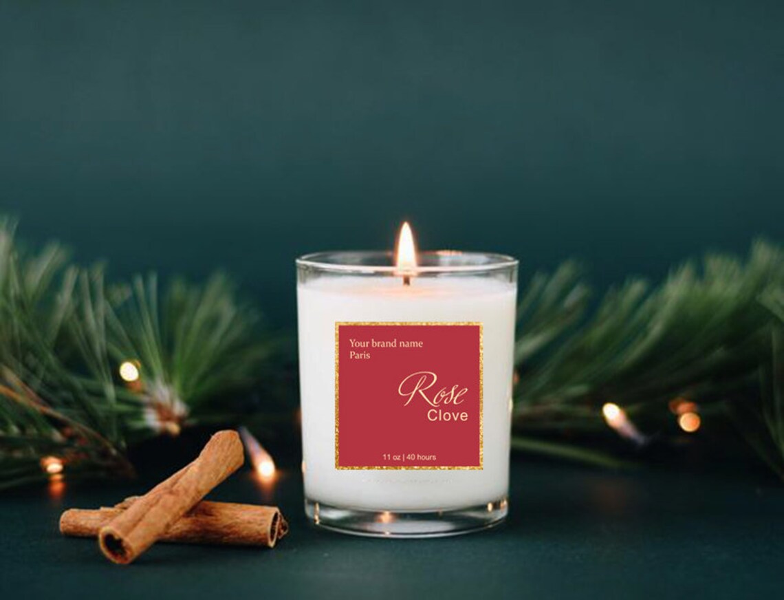 Christmas Candle Labels Candle Label Templates Candle Label Etsy Hong