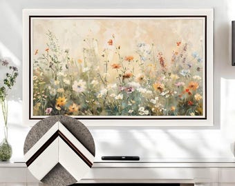 Marco de TV minimalista con borde blanco, bisel de TV con contraste moderno, marco de TV decorativo, marco de TV elegante y personalizado, marco de TV minimalista hecho a mano L2233LV