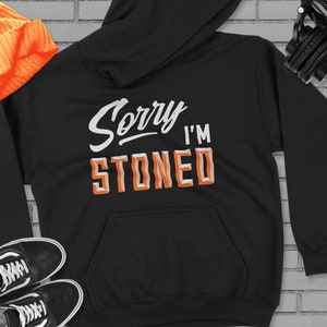Przepraszam, jestem naćpany Bluza z kapturem, 420 Bluza z kapturem, Bluza z kapturem z konopiami, 710 Bluza z kapturem, Bluza z kapturem Stoner, Zabawna bluza z kapturem Weed, Prezent dla palacza, Prezent dla palacza, Zioło, Ganja, Nug