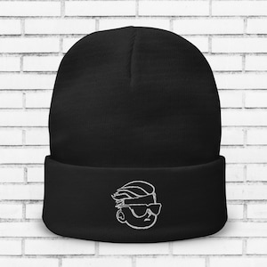 Gebreide GameStonk-beanie: WallStreetBets WSB geborduurde muts