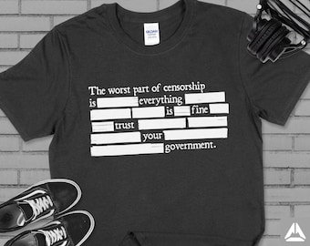 Censorship T-Shirt: Anti-Government Conspiracy Tee
