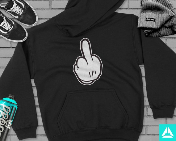 Supreme middle finger hoodie sale