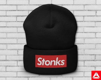 Berretto ricamato Stonks - Cappello WallStreetBets WSB