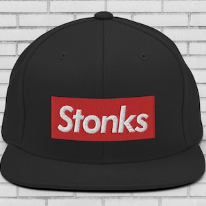 Stonks-hoed: WallStreetBets WSB geborduurde pet