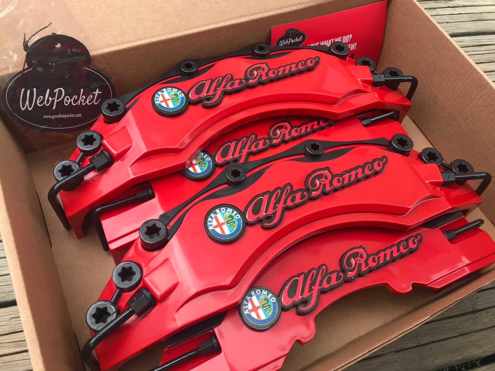 4pc Big Brake Caliper Covers for Alfa Romeo Red / Alfa Romeo Etsy