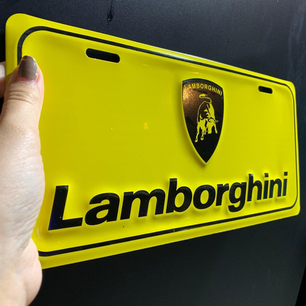 License Plate Tag Metal Sign Garage Plate Tag Etsy