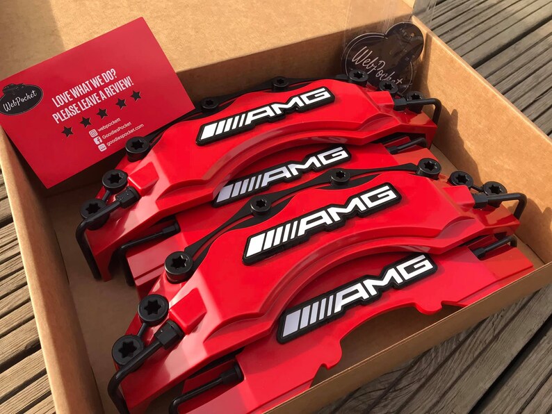 Mercedes AMG Red Big Brake Caliper Covers 4PCS Etsy