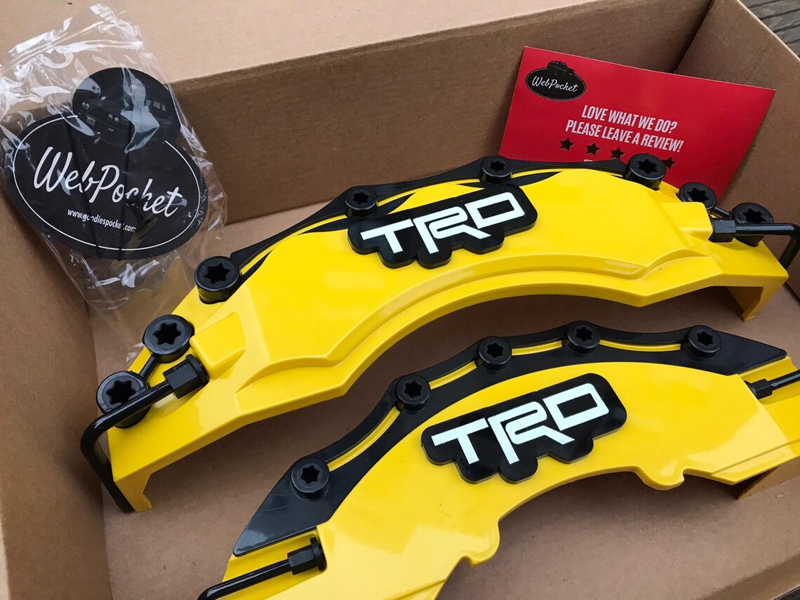 4pc Toyota TRD Big Brake Caliper Covers Yellow / Toyota Gift / Etsy
