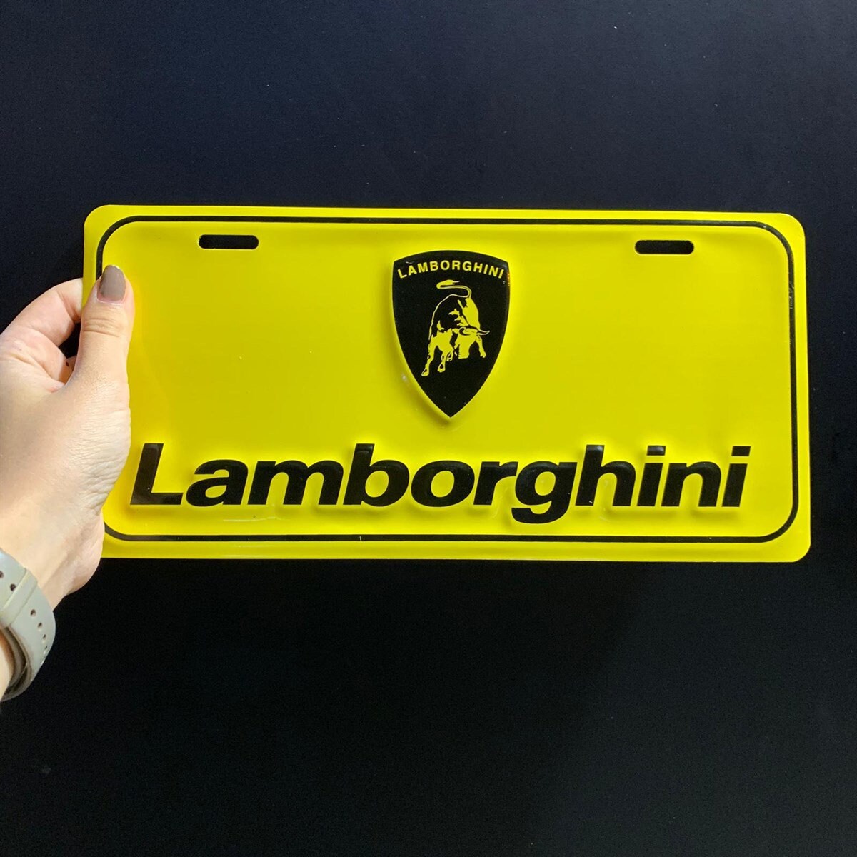 License Plate Tag Metal Sign Garage Plate Tag Etsy