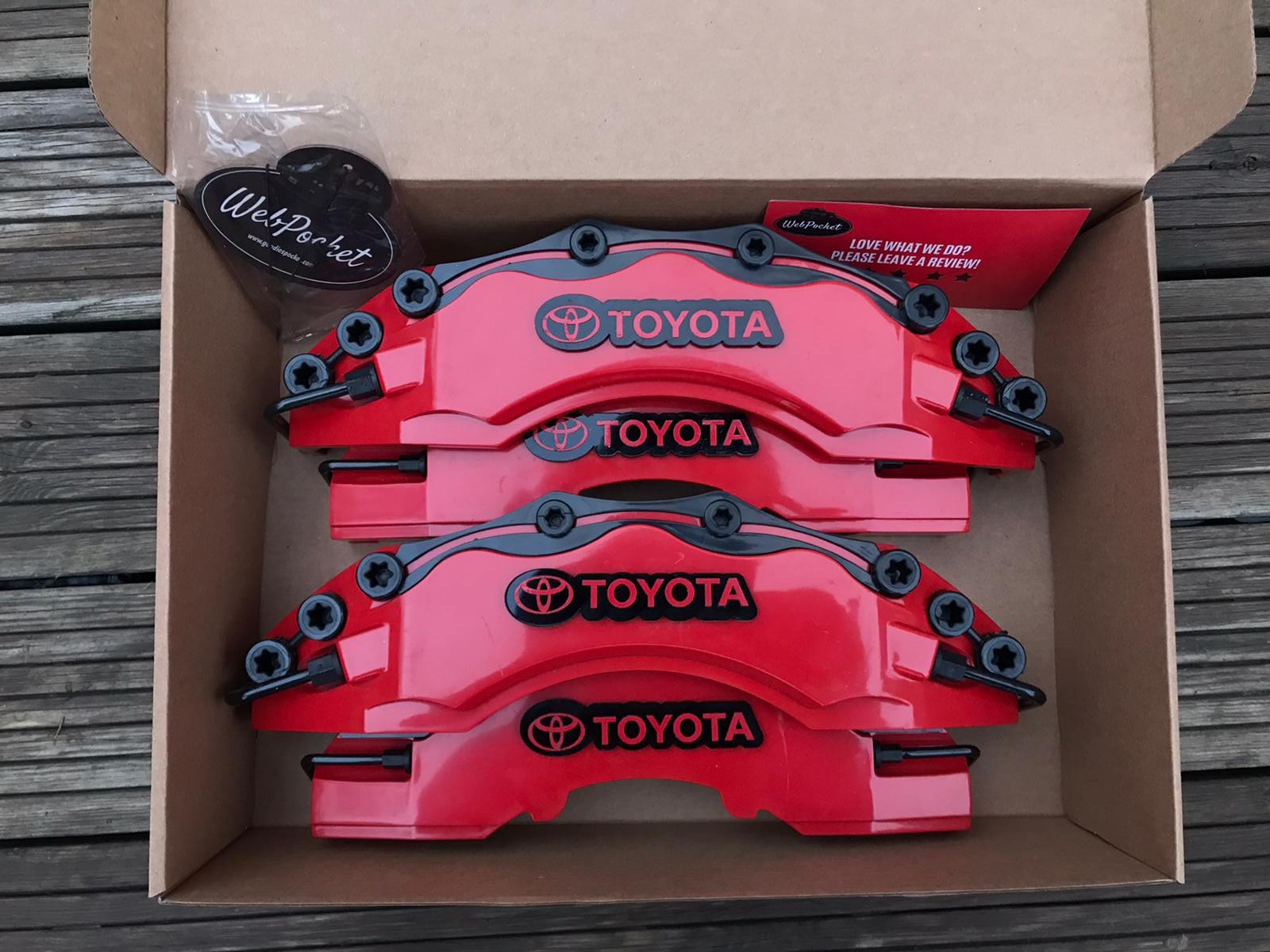 4pc Toyota Big Brake Caliper Covers Red / Toyota Gift / Car Etsy