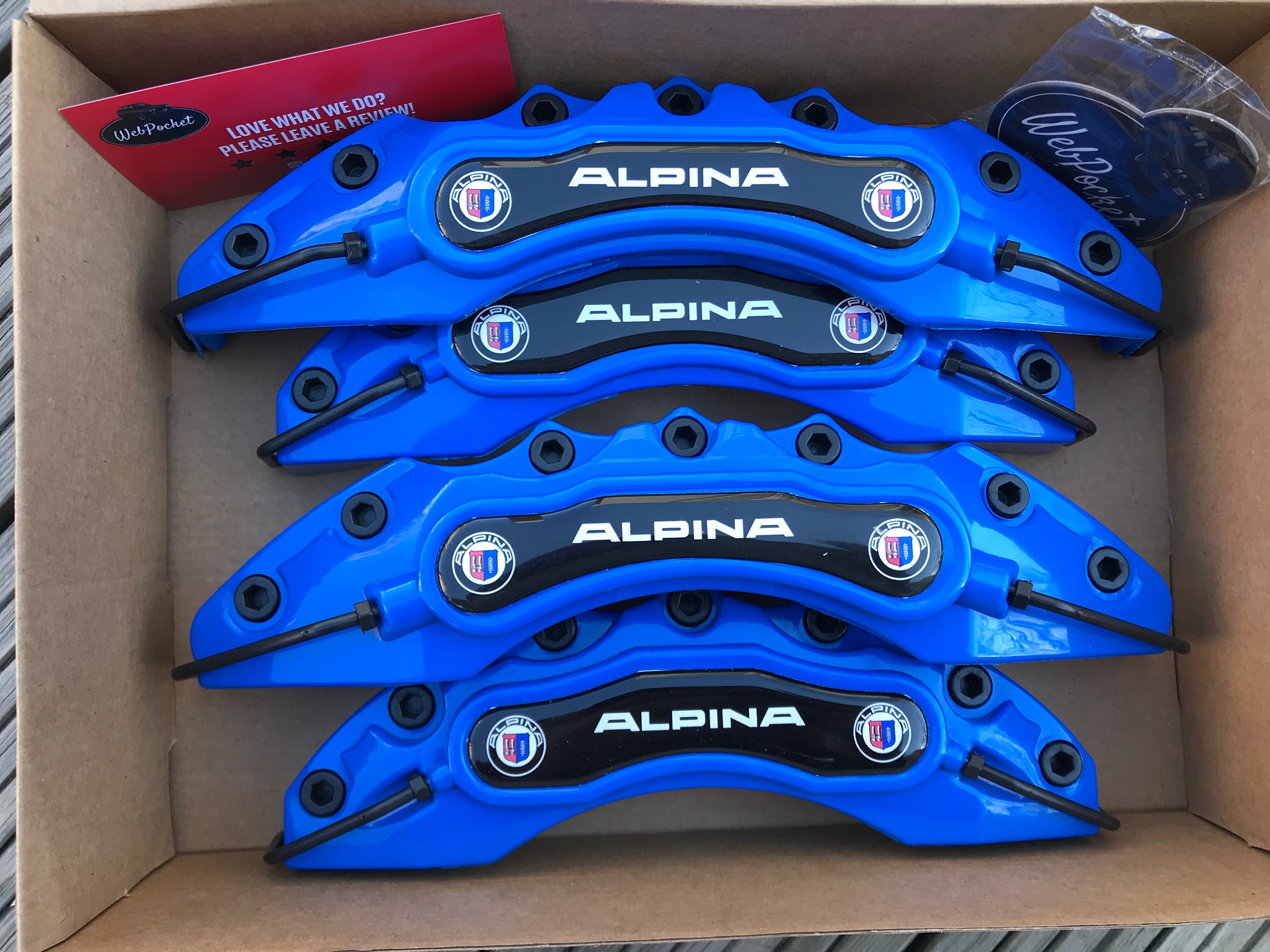 4pc Brake Caliper Covers for Bmw Alpina Blue E30 E36 E46 E39 Etsy
