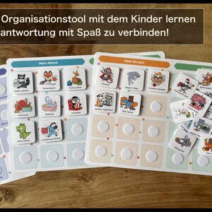 Kinder Routineplaner Morgen & Abend + Belohnungssystem