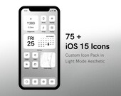 iOS 15 App Icons | 75+ Minimalist Light Theme Icons