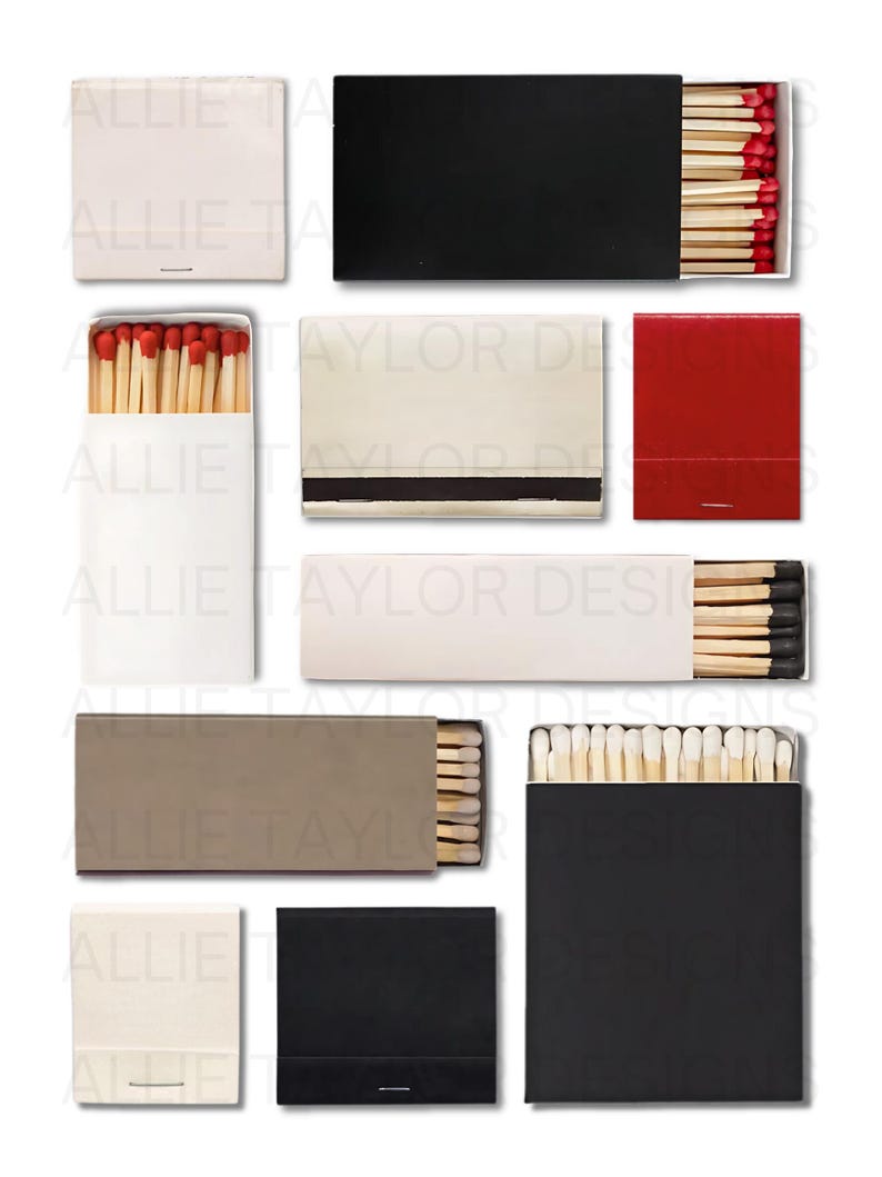 Red & Black Matchbox Poster Template – Printable Wall Art | Vintage ...