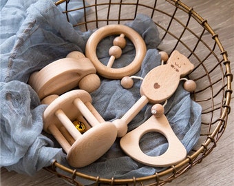 wooden bell rattle