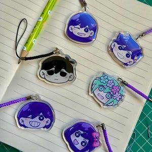 Omori phone charm