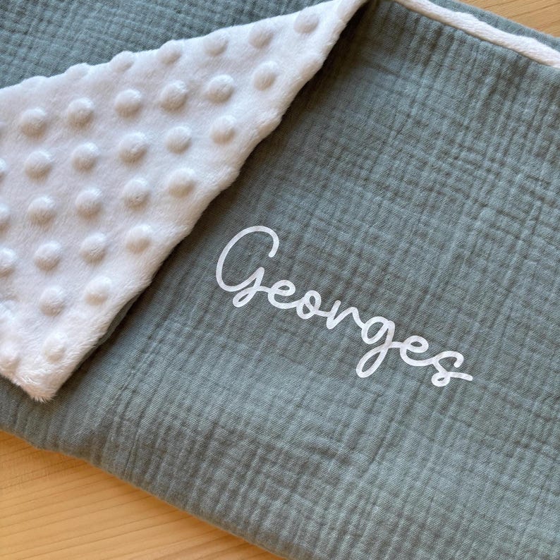 Personalized baby blanket with name - newborn gift, nursery blanket - super soft throw image 6