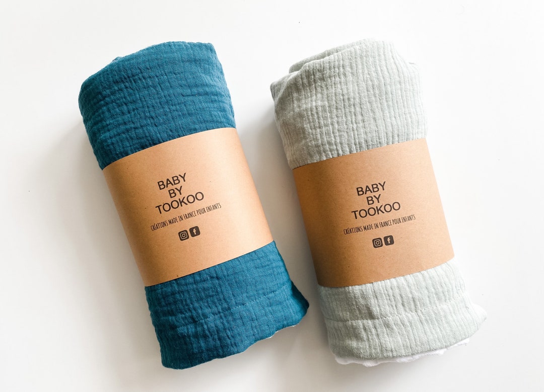 Lightweight Double Gauze and White Minky Baby Blanket Etsy