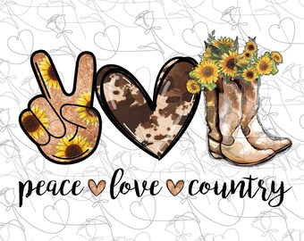 Free Free 139 Peace Love And Country Svg SVG PNG EPS DXF File