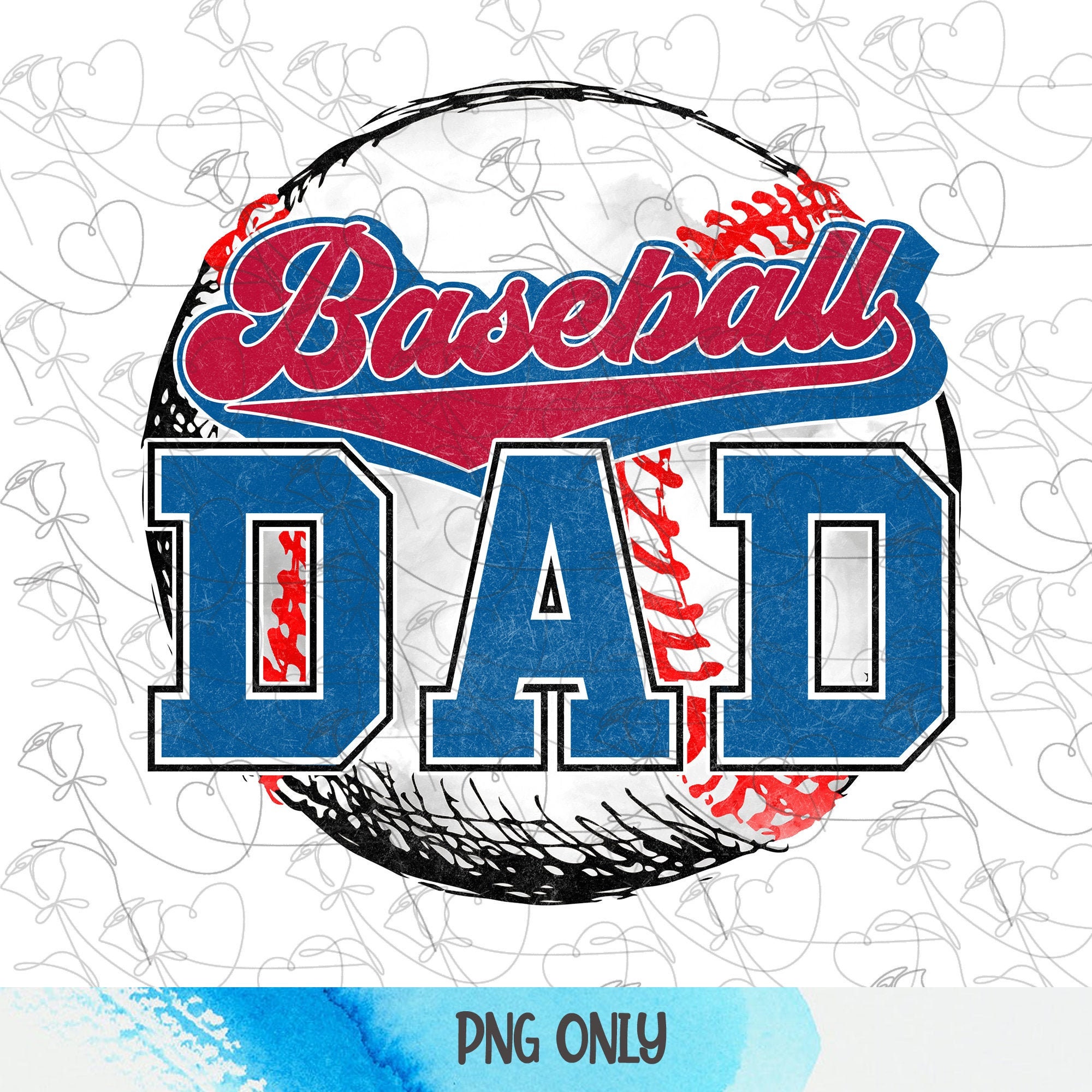 Baseball Dad png Baseball png Fathers Day png Dad png Etsy